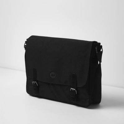 Black Mi-Pac canvas messenger bag